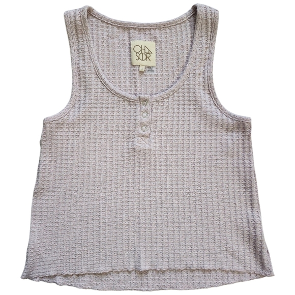 Chaser Sparkle Thermal Henley Tank - Picture 1 of 5